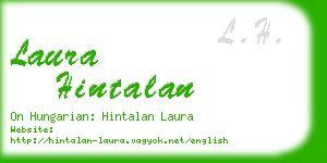 laura hintalan business card